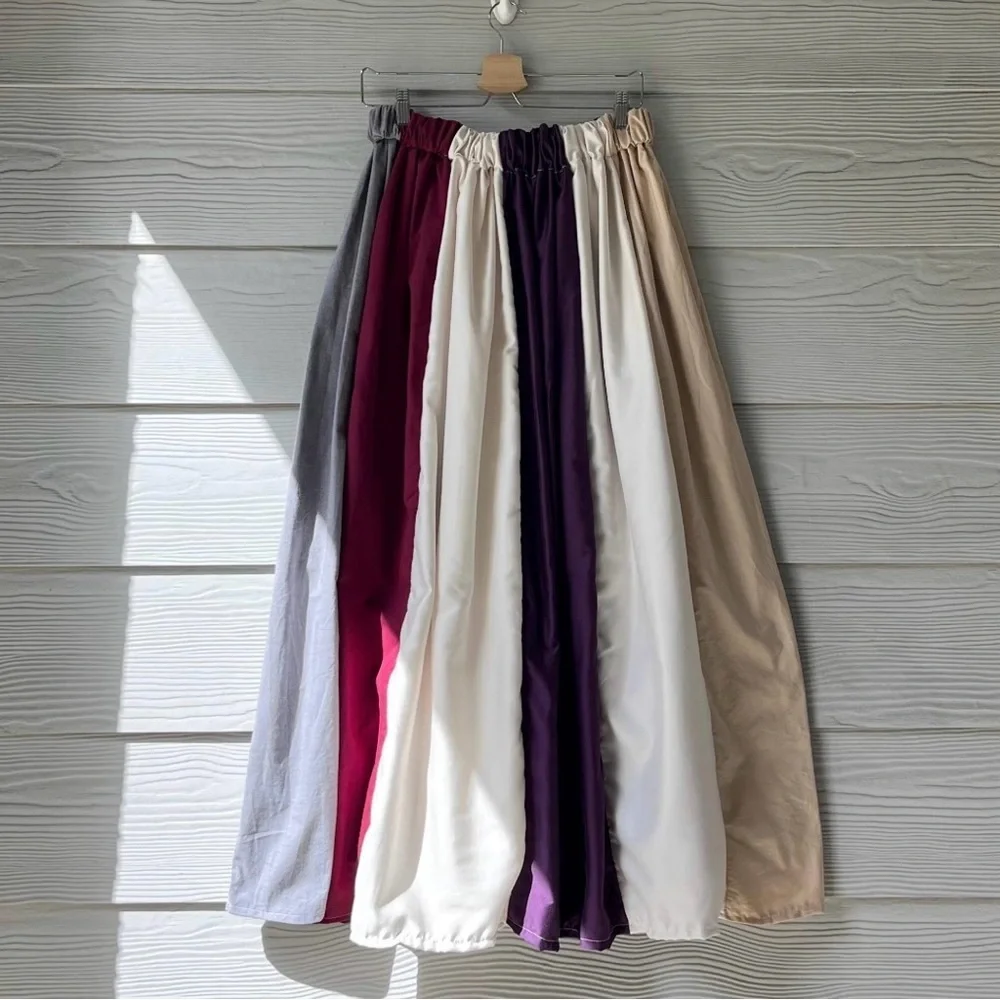 Handmade Muted Pastel Poet Maxi Skirt SKU 06206 - Picture 10 of 10